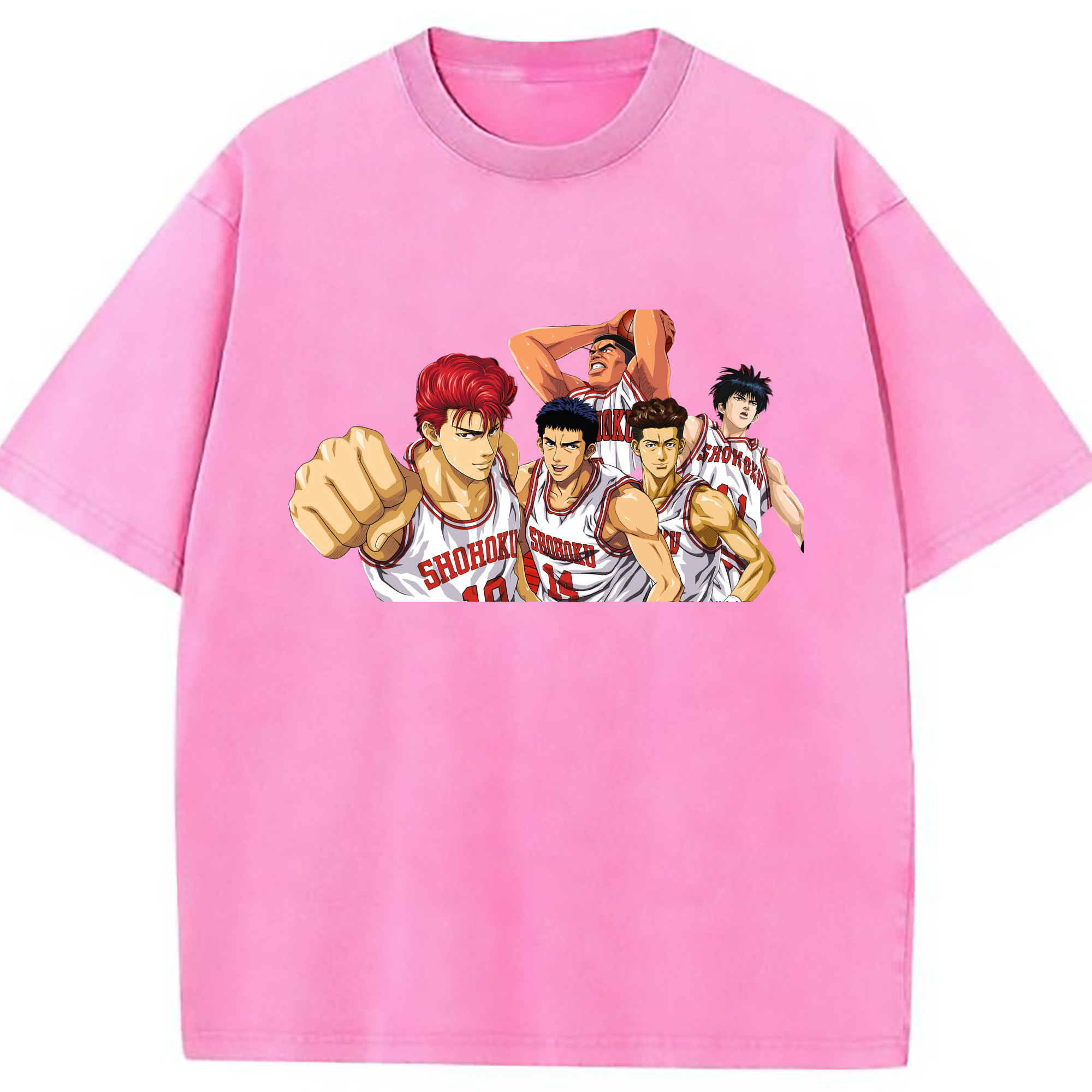 （画像用） SLAM DUNK／スラムダンク 綿100% ヴィンテージ風 半袖Tシャツ（フロントプリント）